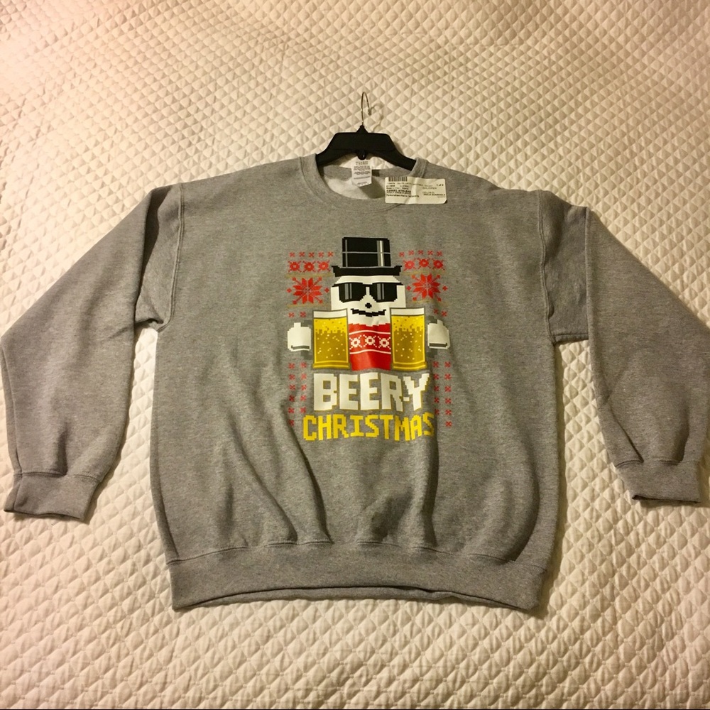 Ugly sweater NWT “Beer-y Christmas” ⛄️ 🍻